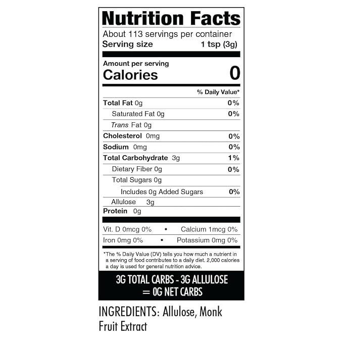 Wholesome Yum Besti Natural Powdered Sugar Substitute - Keto Confectioners Monk Fruit Sweetener Blend With Allulose (No Erythritol) - Non GMO, Zero Carb, Zero Calorie, No Aftertaste (12 oz, 2 Pack)
