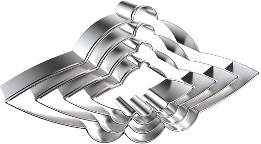UFO Cookie Cutter Set - 5 inch, 4 inch, 3 inch, 2 inch - 4 Piece Universe Outer Space Spaceship Cookie Cutters Shapes Molds - Stainless Steel
