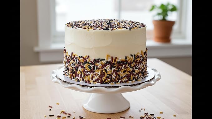 NCS Washington Game Day Burgundy, Black, White & Gold Jimmies Edible Sprinkles – Cupcake, Cake & Cookie Decorations, 7 oz