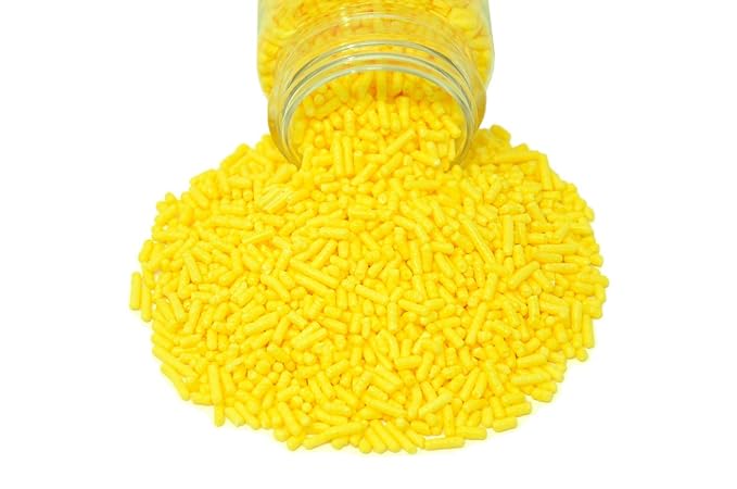 Mystic Sprinkles Solid Color Jimmy Sprinkles (Yummy Yellow Jimmies)