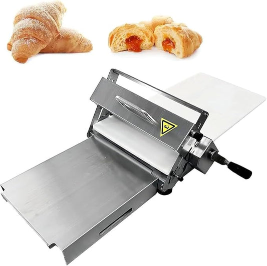 Croissant Dough Roller, Small Dough Cutter, Folding Dough Roller, Adjustable Thickness Dough Kneader, Stainless Steel, Folding Dough Roller for Bakeries and Pastry Shops 90 * 40cm