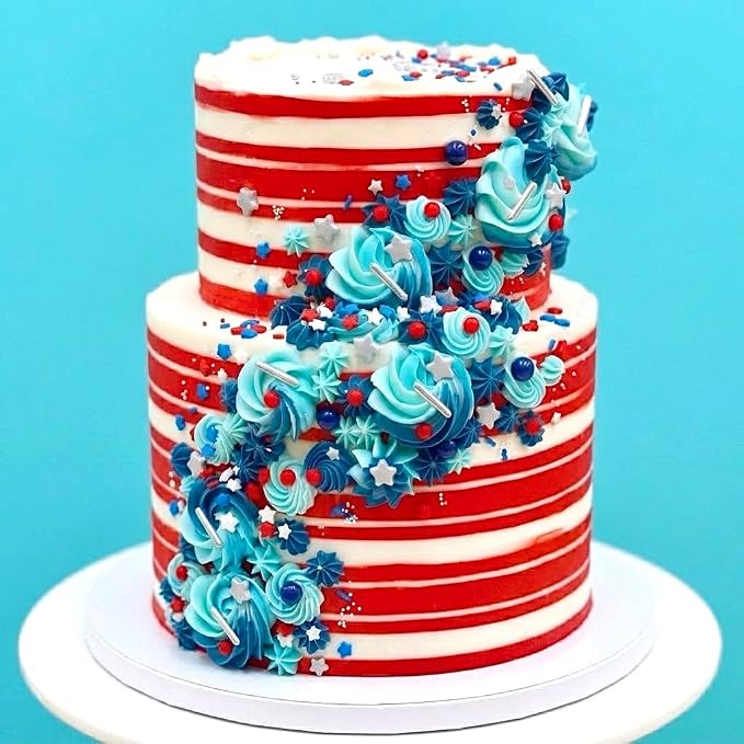 Sprinkles | Colored Sugar | Patriotic Sprinkles | Red white and blue sprinkle | Cocktail sugar | Cupcake sprinkle | Cake sprinkles | Manvscakes | 3 ounces