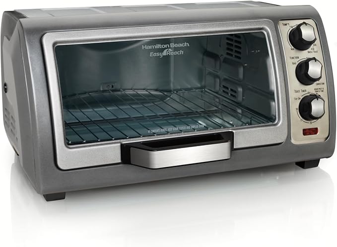 Hamilton Beach (31126) Toaster Oven, Convection Oven, Easy Reach,Silver