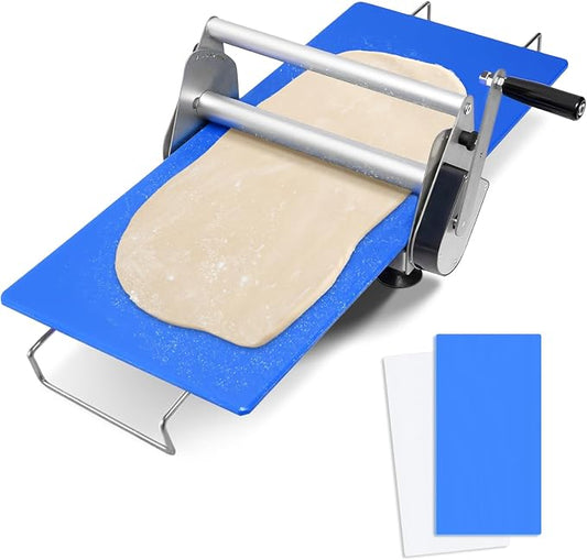 Dough Sheeter Manual Dough Sheeter Machine Stainless Steel for Croissant Pizza Pastry Cookie