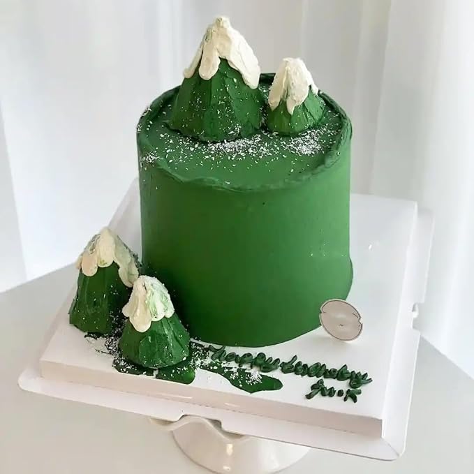 Edible Green Pearl Sprinkles for Cake Decorating, Mixing 4 Sizes Green Sugar Cupcake, Ice Cream, Donuts, Macaron Toppings Supplies 90g/ 3.17oz