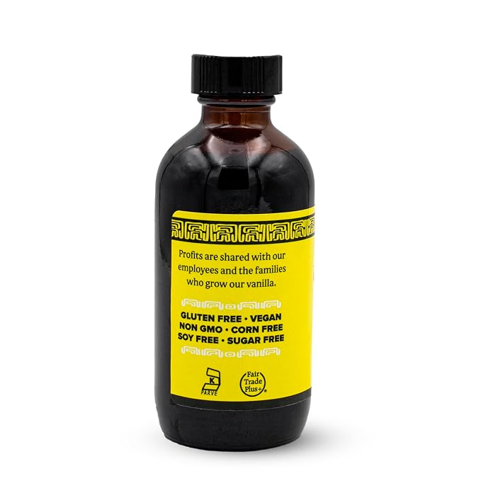 Singing Dog Vanilla Pure Vanilla Extract, 4 fl oz - All-Natural, Non-GMO, Sugar-Free, Corn-Free, Kosher Pareve, Vegan - Sustainably Sourced Vanilla Beans