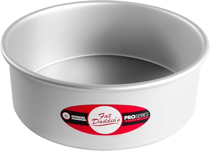 Fat Daddio's PCC-83 Anodized Aluminum Round Cheesecake Pan, 8 x 3 Inch