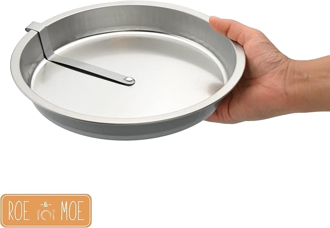 Roe & Moe 9" Easy Out Quick Release Tart, Quiche, Pie and Cake Pan - Set of 4