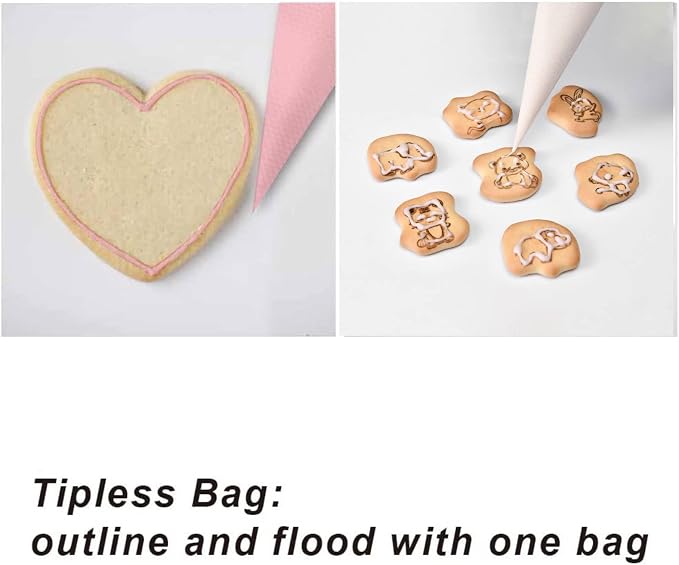 Mini Piping Bags, 100pcs Disposable 11.8in Small Piping Bags, Pastry Piping Bags for Cream Frosting, Anti Burst And Non-Slip Thicken Cake Decorating Bags for Cake Decoration and Desserts