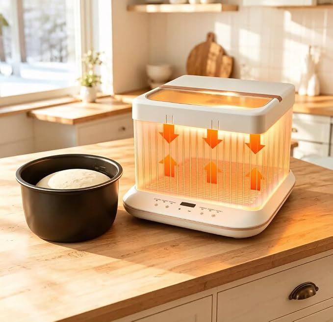 Bread Proofing Box 32–248°F Precision Temperature Control | 25L Large Capacity Bread Proofer, Dough Proofing Box for Sourdough Starter, Bread, Pizza Dough, Yogurt