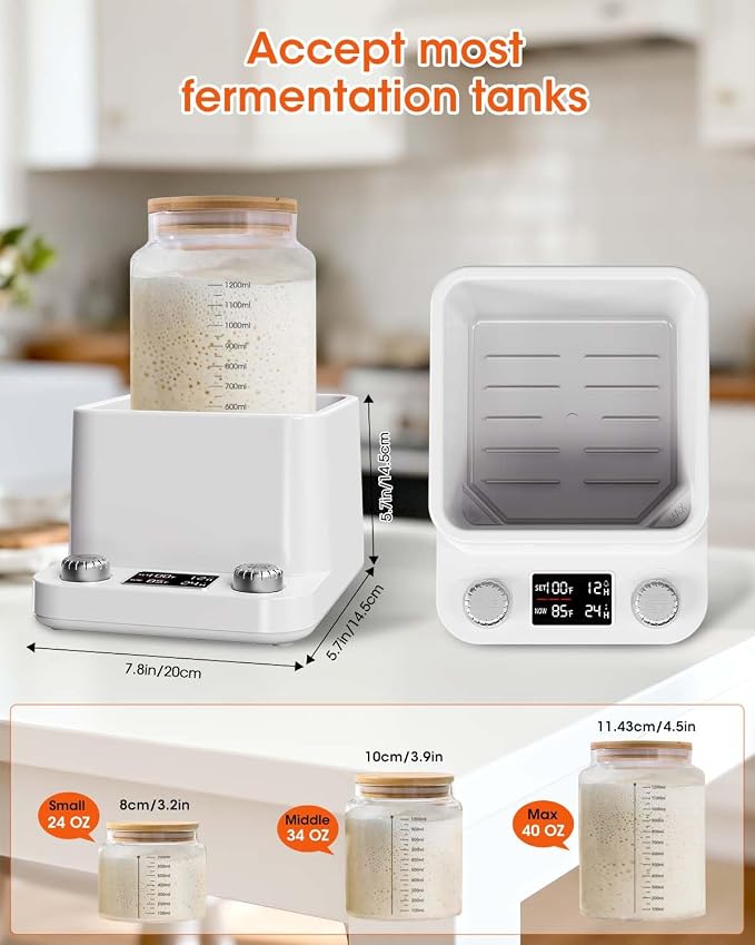 MYMULIKE Sourdough Starter Warmer for Sourdough and Kombucha Brewing - Waterproof Water Bath Heat Pad for Constant Temperature Control - Multi-Purpose Kitchen Warmer for Bread Proofing and Yogurt