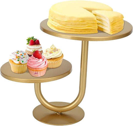Cake Stand,Birthday Cake Stands,2-Tier Cupcake Stand,Cake Stands for Party Dessert Display