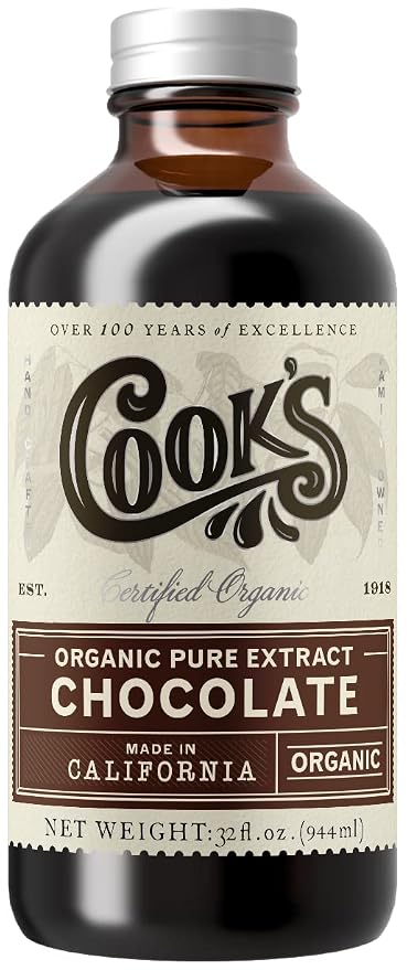 Cook's Organic Chocolate Extract 32 oz