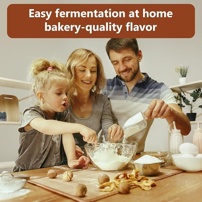 Foldable Dough Proofer Box with 70-130℉ Temp Control & 12H Timer, Proofing Box for Sourdough, Bread Baking, Pizza, Yogurt, Kombucha, Space-Saving & 5-Layer Fabric