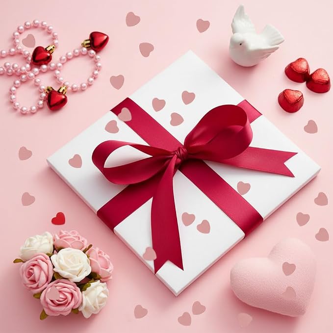 Heart Confetti, Valentines Day Heart Glitter Confetti Decorations, 50g Rose Gold Metallic Foil Sequins Sprinkles Table Decorations for Valentine's Day Wedding Home Birthday Anniversary Party Supplies