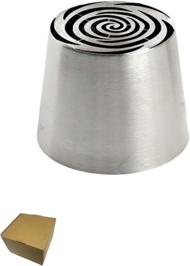 stainless steel oversized piping nozzle, used for cake decoration, pie and cupcake flower shaped frosting squeezing, cake decoration supplies, floral frosting nozzle, kitchen small tools