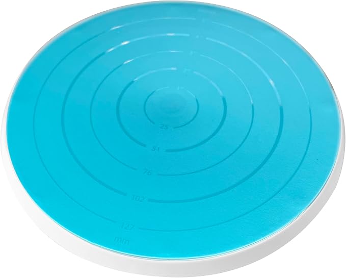 R&M Cookie Decorating Turntable for Cookies, Cupcakes, and Small Desserts, 6-Inch Diameter, Non-slip with 360 Degrees of Rotation