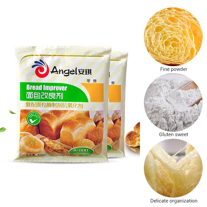 JTLB Bread Enhancer, 50 g, Dry Yeast, Accompanying Filler, Baking Accessories for the Kitchen (As Shown)