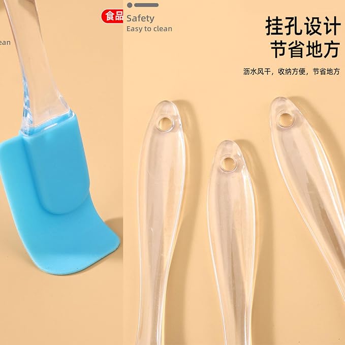 5 PCS,7Inch Silicone Spatulas Rubber Spatula Small Spatula Baking Mini Spatula Mixing Tool for Nonstick Cookware, Cooking (Pink green yellow orange blue)