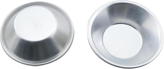 TAODAN 12PCS Aluminum Alloy Pudding Baking Moldlings Kitchen Baking Tool Tart Moldlings Suitable for Quiche and Pies