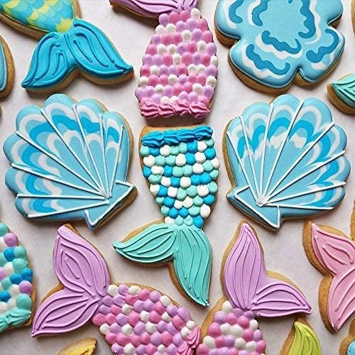 Ann Clark 11-Pc. Under The Sea Cookie Cutter Set, Made in USA, Fish, Shark, Mermaid Tail, Sea Turtle and more
