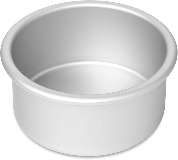 Last Confection 4 x 2 Inch Round Cake Pans, Set of 2 Anodized Aluminum Cake Pans Baking Tins