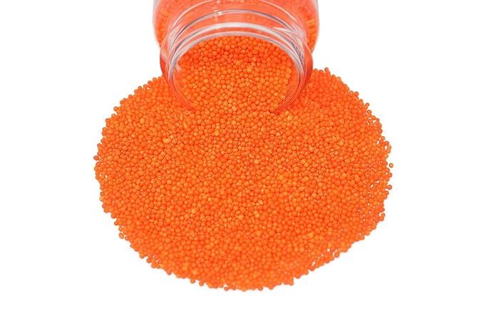 Mystic Sprinkles Solid Color Nonpareils 3.8oz Bottle (Only Orange)