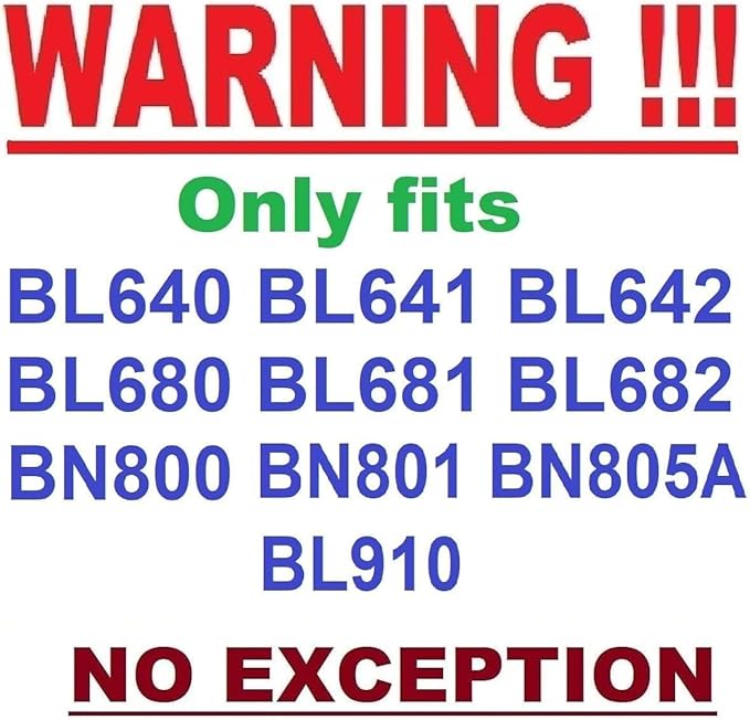 64oz (8 Cup) Food Processor Bowl Locking Lid Blade Kit ONLY for Ninja BL640 BL641 BL642 BN750 BN751 BN800 BN801 BN805A BL910 Blender - MUST READ Details, NO EXCEPTION