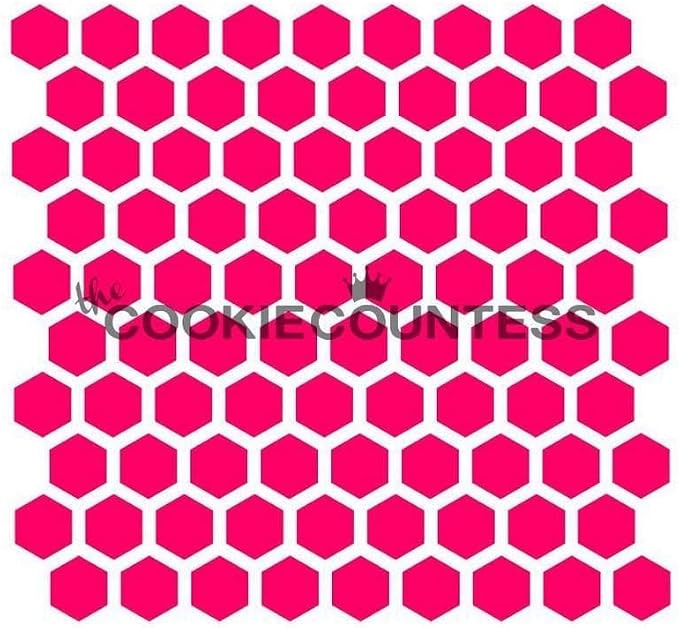 The Cookie Countess Honeycomb Pattern Stencil