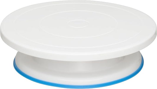Ateco 608 11" Revolving Plastic Cake Turntable / Stand with Non-Slip Base