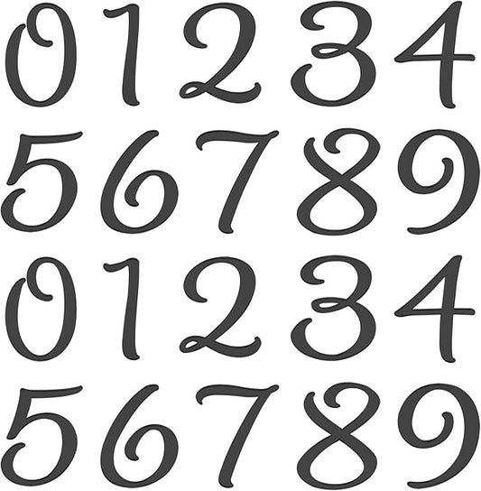Shapenty Acrylic 0-9 Number Cake Toppers Picks for Birthday Wedding Anniversary Christmas Cake Decoration Party Supplies (10, Black)