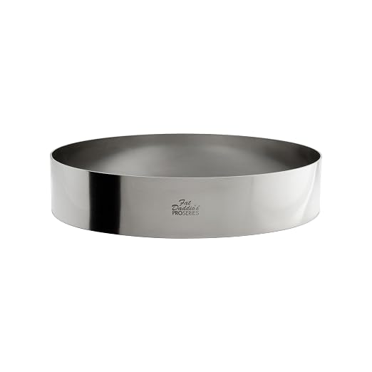 Fat Daddio's Stainless Steel Round Cake & Pastry Ring, 9 x 2 Inch