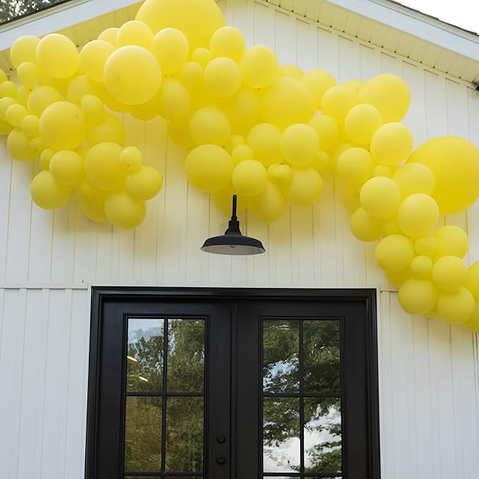 Voircoloria 105pcs Yellow Balloons 12inch Party Latex Balloons for Boys Girls Birthday Baby Shower Gender Reveal Wedding Sunflower Party Decorations