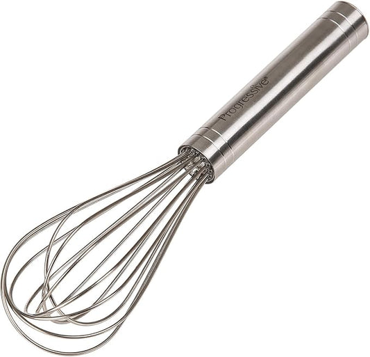 PrepWorks by Progressive 8-Inch Balloon Whisk – Handheld Steel Wire Whisk for Blending, Whisking, Beating & Stirring, BPA-Free, Dishwasher Safe