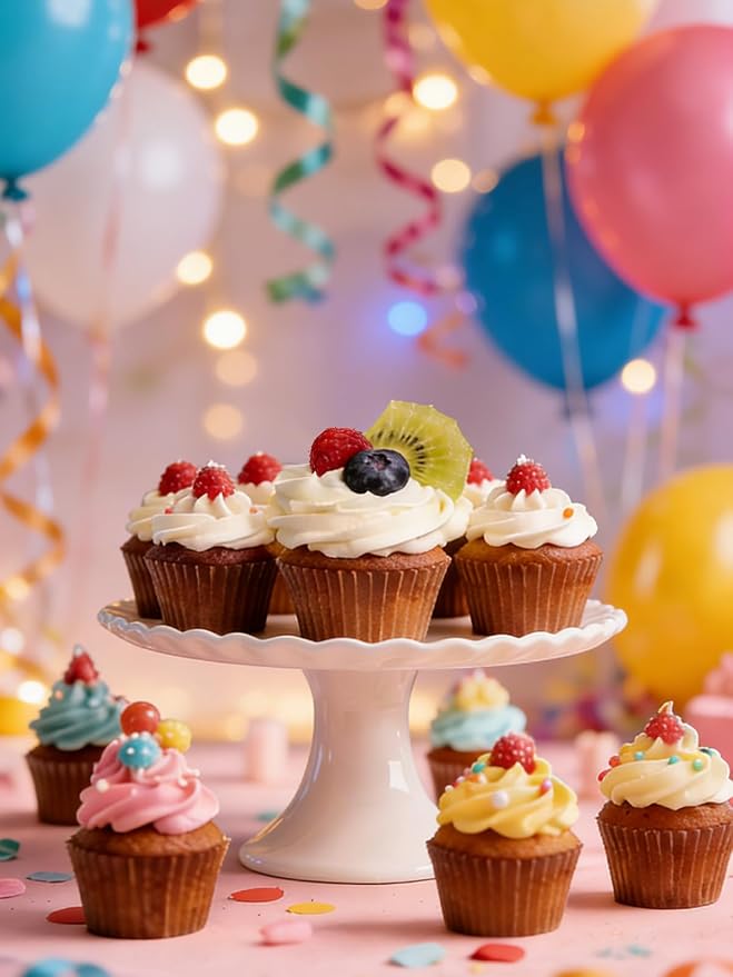 300 Pcs Natural Color Cupcake Liners, Cake Baking Cups - Birthday Cupcake Wrappers, Standard Muffin Cupcake Wrappers Holders (Base Dia 1.97in, Height 1.18in, Top Dia 2.76in) (Natural)