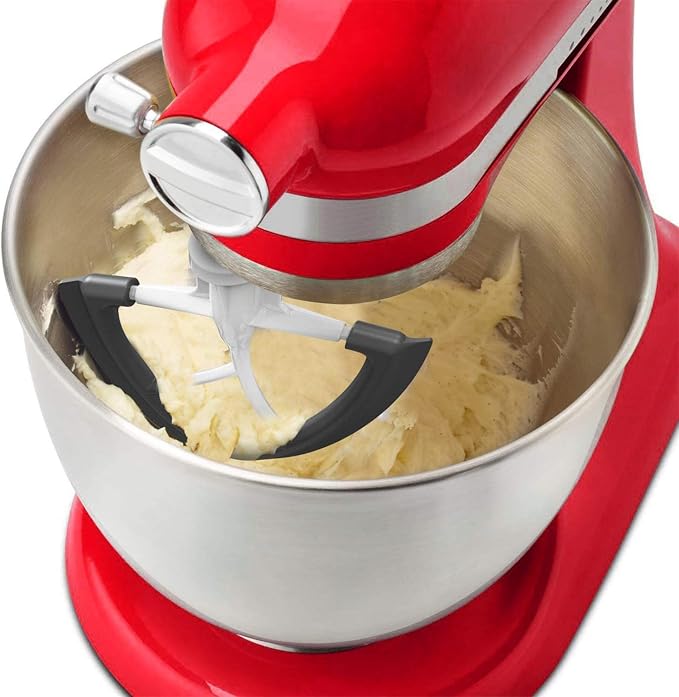 Flex Edge Beater for KitchenAid Mixer, 4.5-5 Quart for KitchenAid Mixer Attachments, Fits Tilt-Head for Kitchen Aid Paddle with Scraper for Kitchen Aid Accessories and Attachments by HOZODO