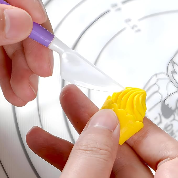 9-Piece Fondant Sculpting Tool Set - Plastic Cake Decorating Pens for Flower Modeling & Baking