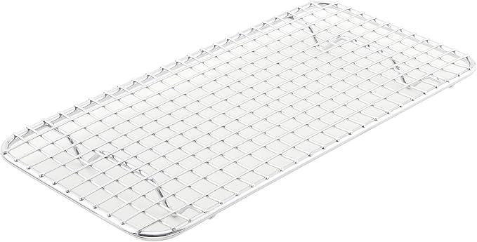 Winco Pan Grate, 5-Inch by 10 1/2-Inch,Chrome, Third Size