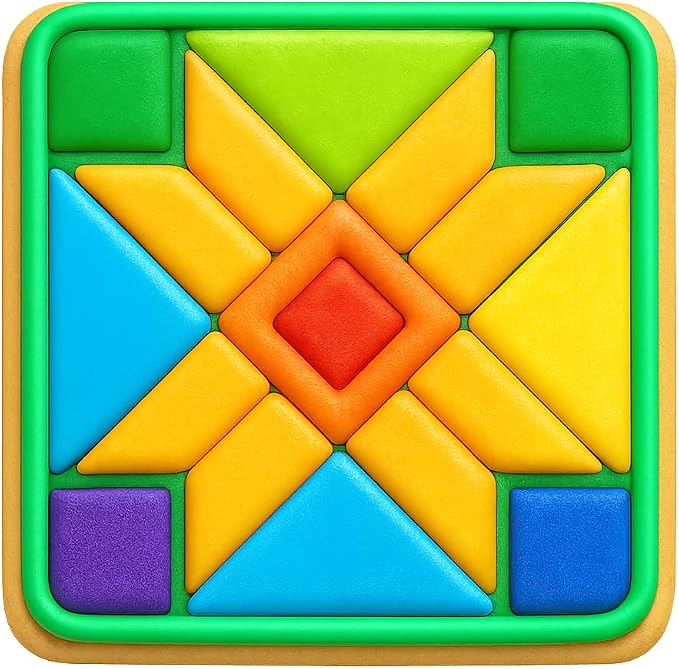 Crafty Quilt Block Cookie Cutter - 4x4" Premium Geometry Baking Tool