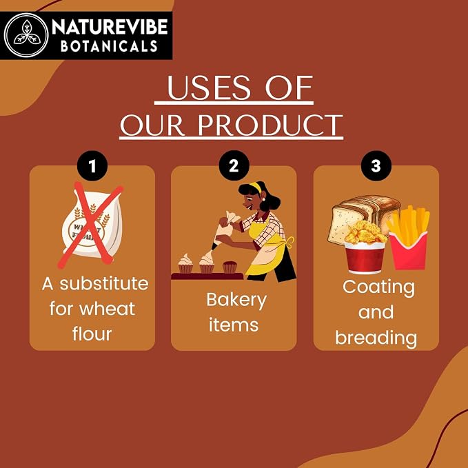 Naturevibe Botanicals Brown Teff Flour 5 lb | 100% Whole Grain & Gluten-Free | Finely Ground High Fiber & Plant Protein | Ideal for Injera, Baking, Pancakes & Healthy Recipes 80 Ounces