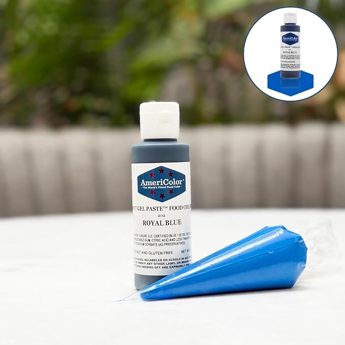 Americolor Soft Gel Paste Food Color, 4.5-Ounce, Royal Blue