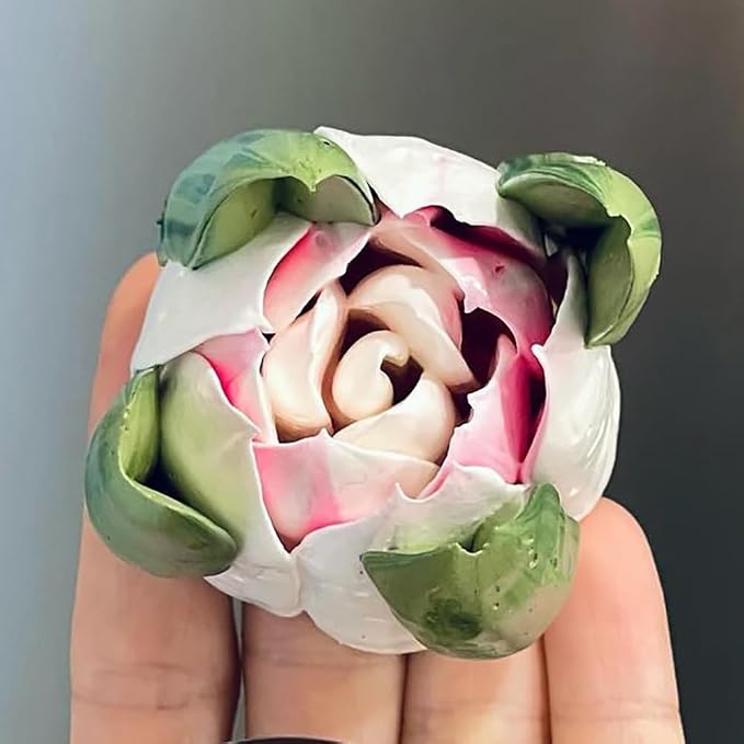 1 Pcs Stainless Steel Extra Large Russian Tulip Flower Icing Tip, Pastry Frosting Piping Nozzle for Marshmallow Bouquet, Cake Decorating Piping Tip, Flower Frosting Nozzles for Decorating, Silver