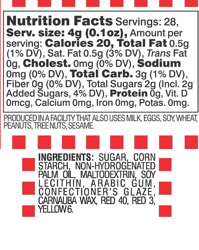 Bright Red Sprinkles Jimmies 4 oz, Sprinkles For Cake Decorating, Baking, Ice Cream & More, The Hampton Candy Company