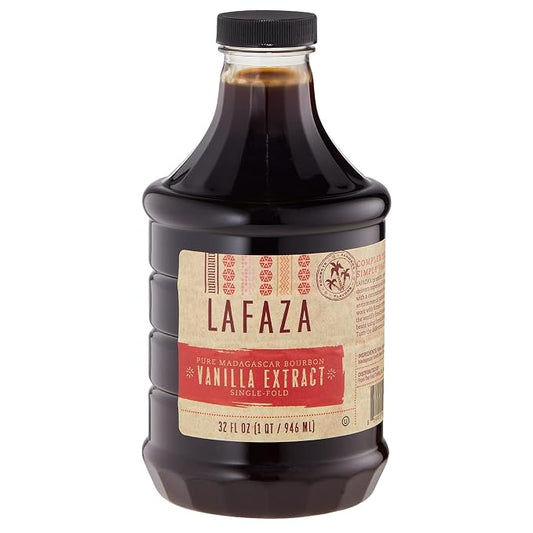 Lafaza Pure Madagascar Bourbon Vanilla Extract, All Natural, 32 OZ