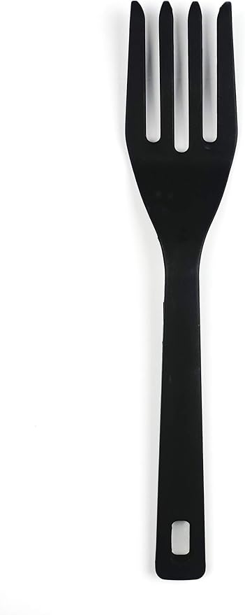 RSVP International (EFF-TQ) Silicone Flexible Fork, Black, 11" | Mixes Ingredients, Mashes Food, Whisks Eggs, & More | Dishwasher Safe & Heat Resistant | Baking, Serving, Mixing Made Easy