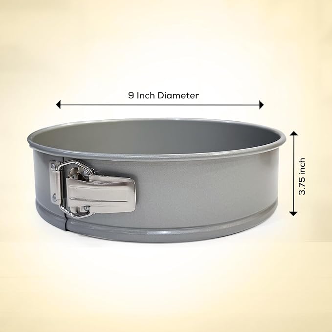 Mrs. Anderson's Baking Non-Stick Springform Pan, European Carbon Steel, PFOA Free, 9-Inch