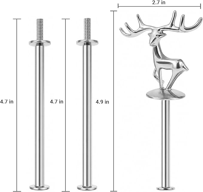 3 Tier Cake Stand Hardware Tiered Tray Plate Hardware Kit Heavy Metal Holder Fruit Plate Stand Food Plate Stand