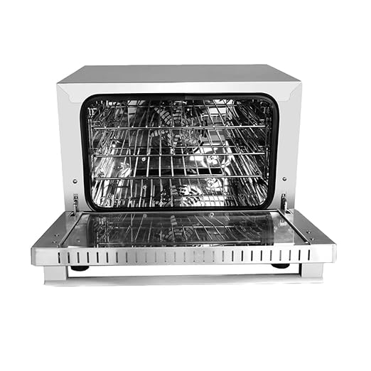 Atosa CookRite CTCO-25 Countertop Electric Convection Oven for Hotel Diner Baking | 15"H x 18 3/4"W x 19 3/4"D | Stainless Steel, Manual Control, 120V, 1440W | (Includes: Water Line Connection Kit)
