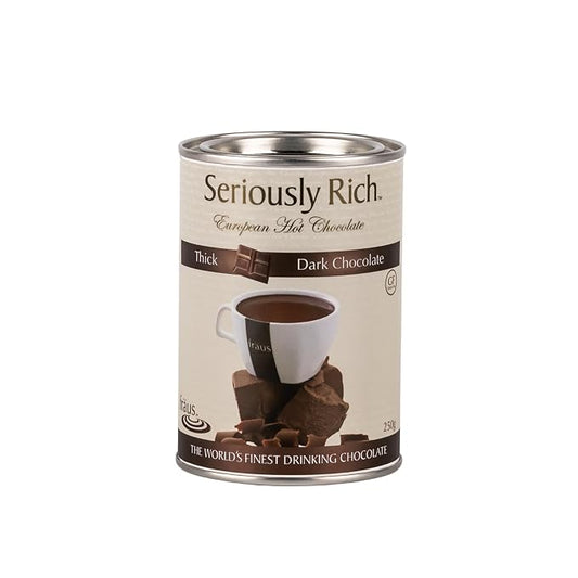 Fraus Dark Choco Hot Chocolate Mix – Rich and Velvety Dark Chocolate Cocoa Powder – Perfect for Cozy Winter Drinks – 250g Resealable Pack