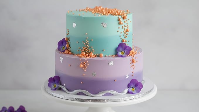 Zali Edible Pearl Sprinkles, Peach Orange, 26 Colors Mixed Size | Sugar Pearls, For Cakes, Cupcakes, Cookies, Donuts & Ice Cream, Gluten Free, Food Grade, Wedding & Festival Decoration